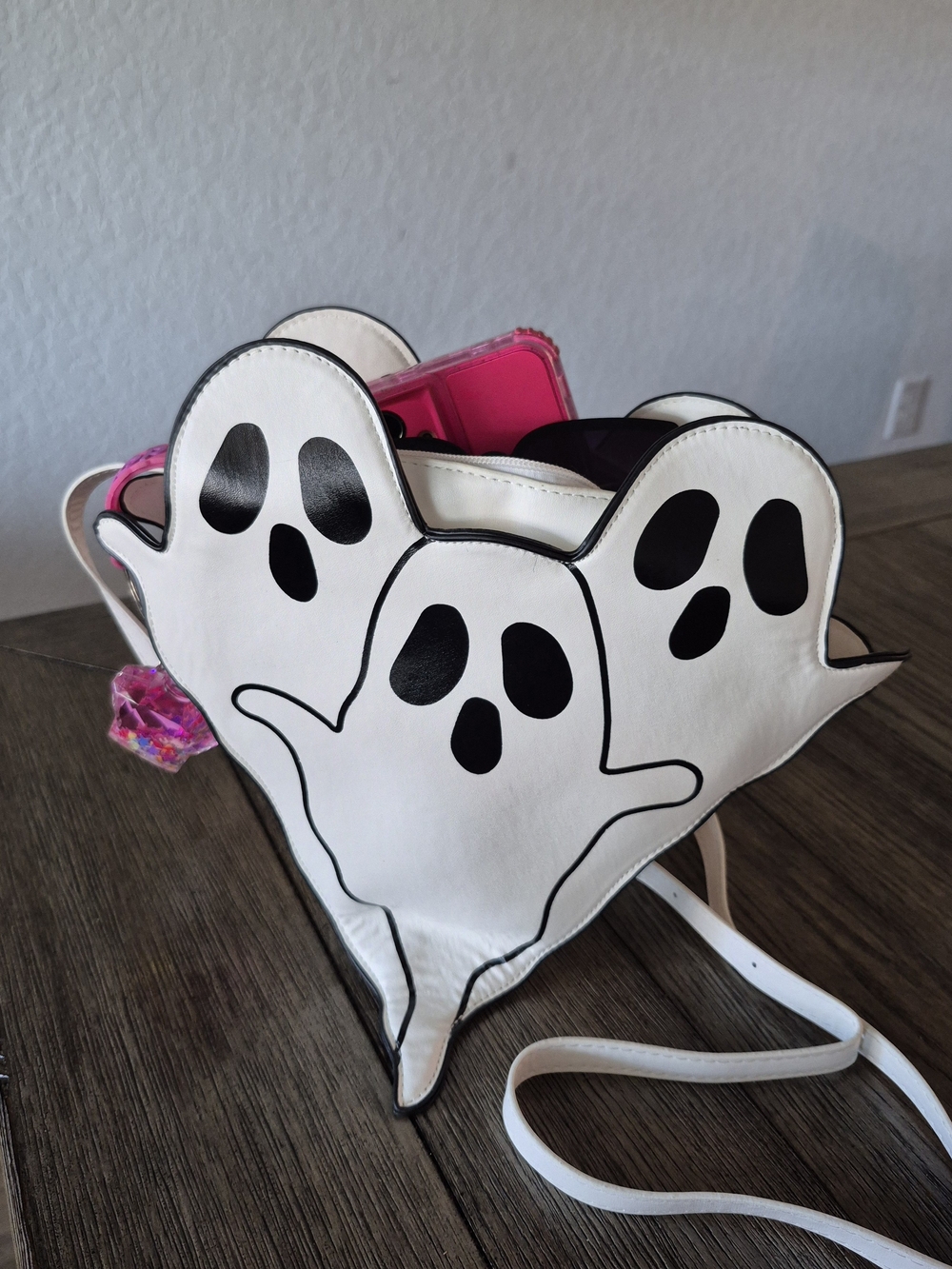 White Ghost Trio Crossbody Bag for Kids